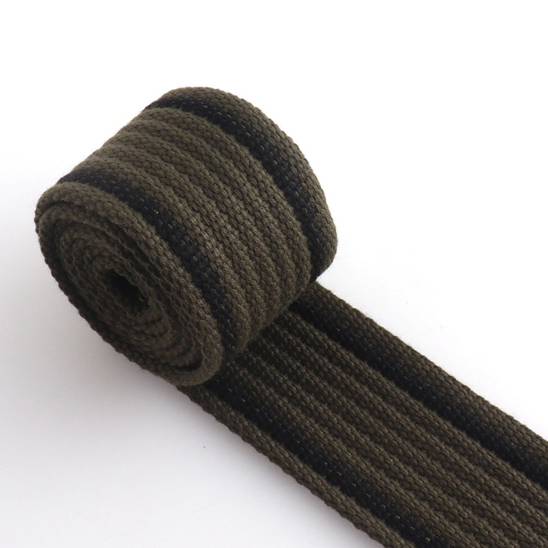 1 1/2 inch Cotton Webbing Colorful Canvas Webbing for Backpacks straps bag strap Dog collar webbing key fobs Purse Straps Belting image 8