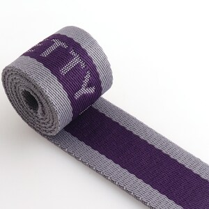 25/38MM Straps Webbing belt Webbing with letter Purple color Canvas Webbing for Backpacks/Dog collar/Bag Accessories