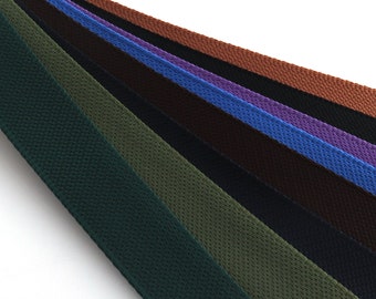 Ruban adhésif réfléchissant de couleur foncée Largeur du ruban de 20 mm disponible en couleurs Ruban en mélange de coton à double bande par les mètres