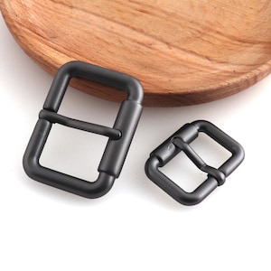 23/25/32mm Metal Matte Black Color  buckles Strap buckles belt buckle Adjuster Buckle for garment Strap Webbing Diy For Garment bag making