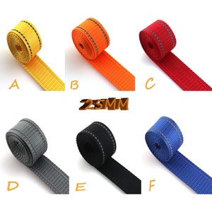 Reflecterende Webbing Tape Groothandel 1''(25mm) hond halsband leash harnas paard tack ambachtelijke tas tas riem lint Reflector tape op maat gesneden