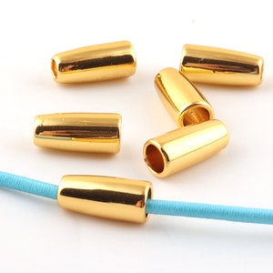 Toggle Cord  Metal Cord Lock Stopper Gold Cord Toggle Lock Rope Lock Buckle Purse Closures or Embellishment