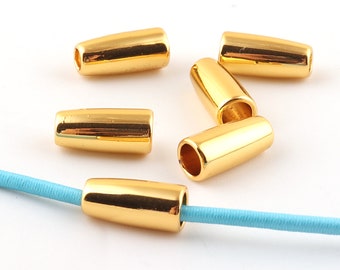 Toggle Cord  Metal Cord Lock Stopper Gold Cord Toggle Lock Rope Lock Buckle Purse Closures or Embellishment