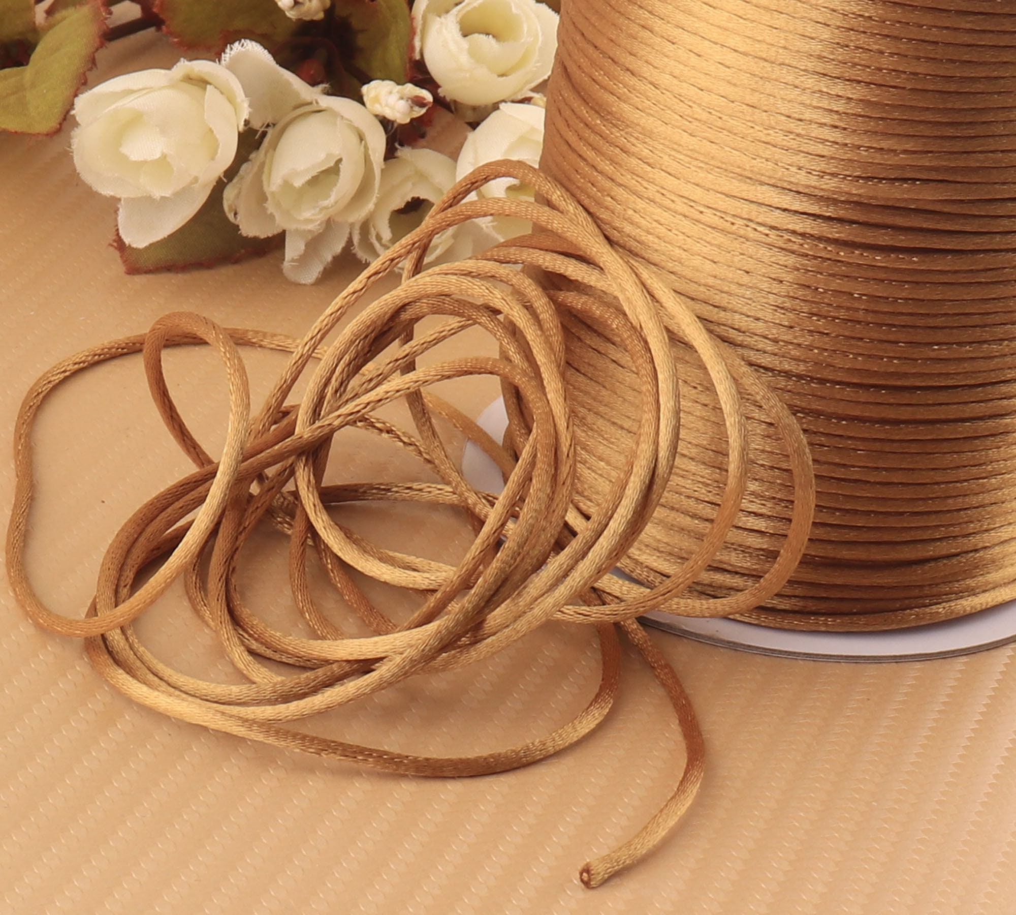 1.5 Mm Old Gold Color Chinese Knot Braided Bracelet Rope Hand Rope ...
