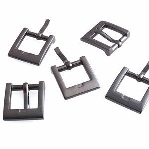 Gunmetal Movable Center Bar Buckle 1/2&#39;&#39; Single Pin Buckle Adjustable Buckle Bag Buckle Watch Buckle Belt Buckle Bag Hardware