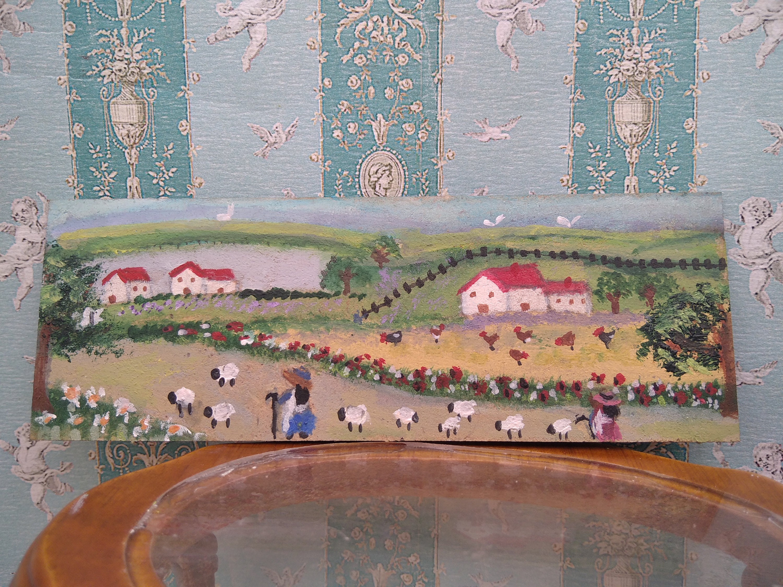 DollHouse wall Art scale 1/12 Miniature paintings .Cottage Etsy