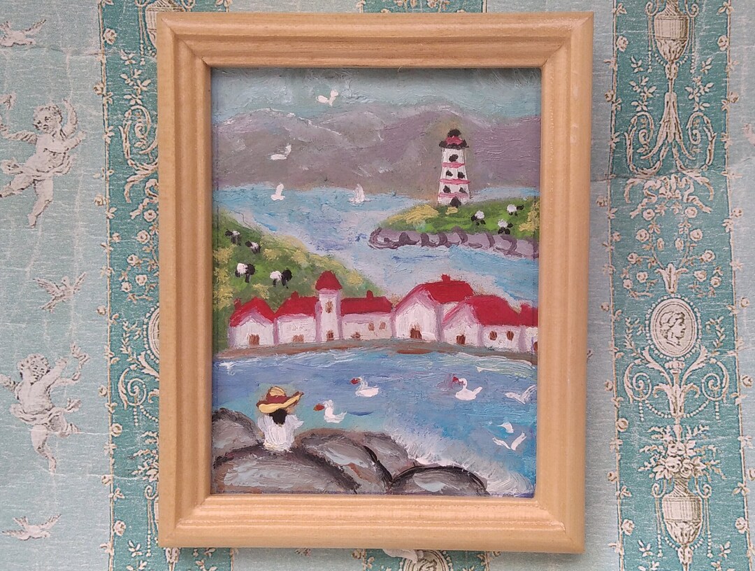Dollhouse Picture 112 Scale. Dollhouse Paintings. Framed Painting Gift