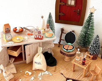 Wichtel Zubehör Weihnachten, Miniatur Wäschestän Produktbild-Vorschau 1