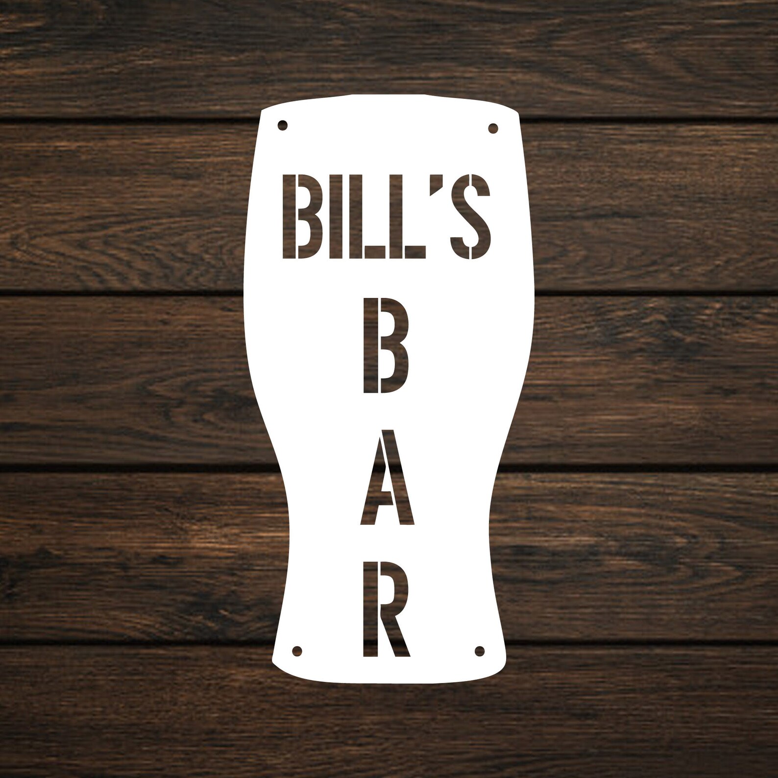 Custom Metal Bar Sign Laser cut Custom Indoor/outdoor Bar Etsy