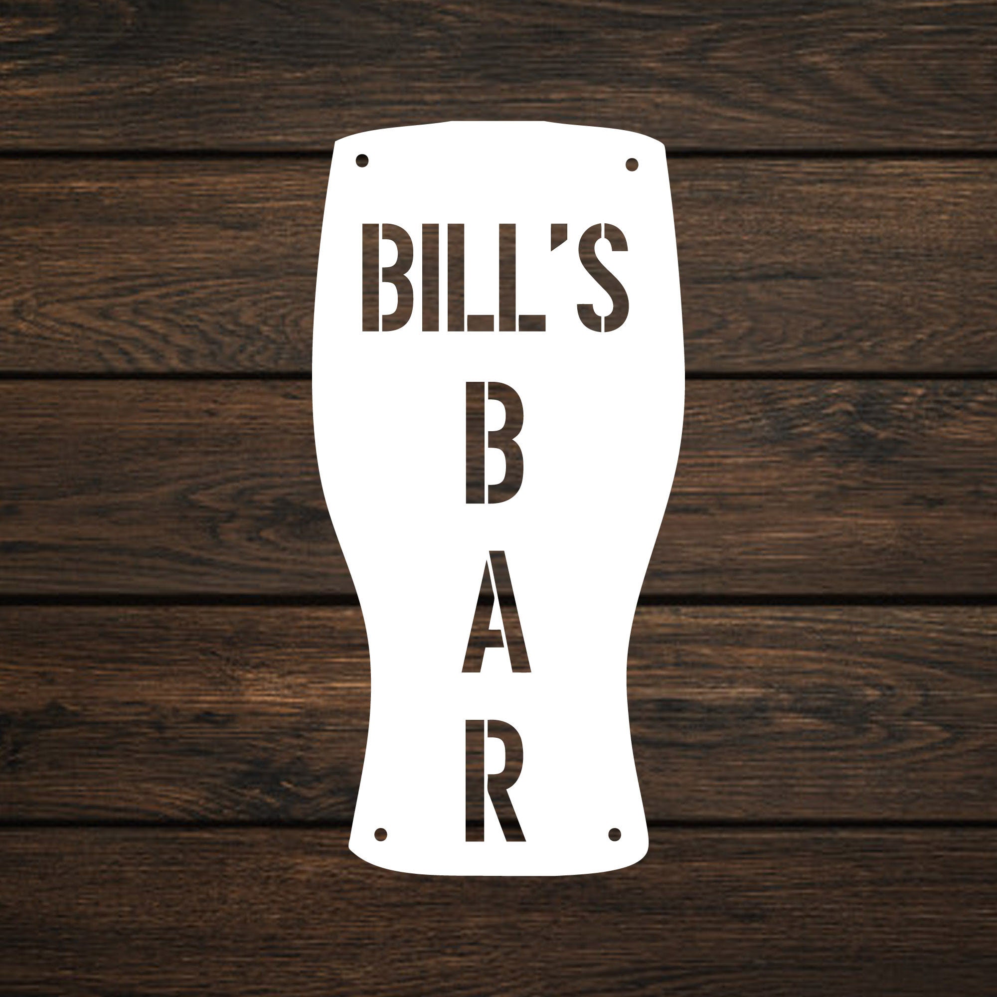 Custom Metal Bar Sign Laser cut Custom Indoor/outdoor Bar Etsy