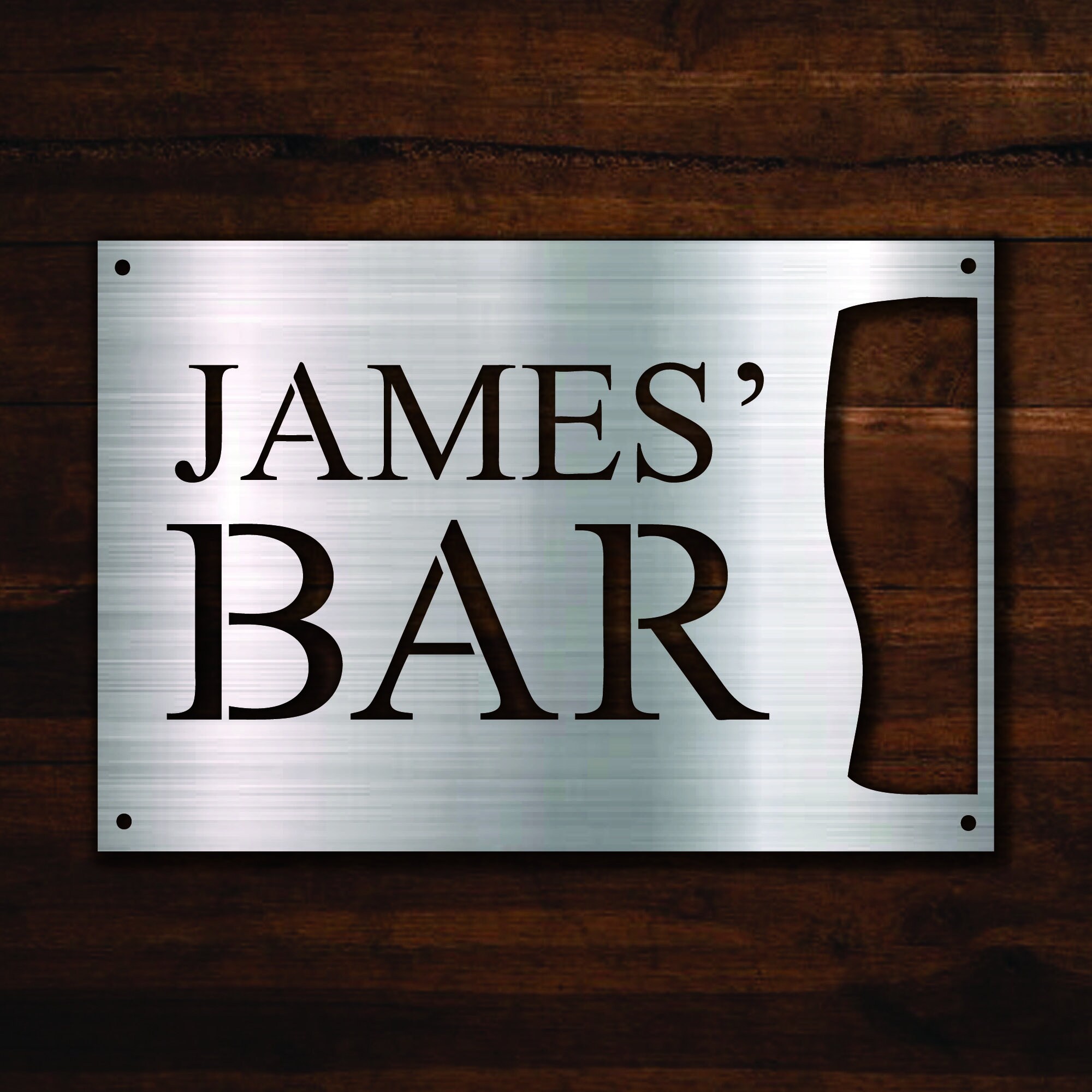 Custom Metal Bar Sign Laser cut Custom Indoor/outdoor Bar Etsy