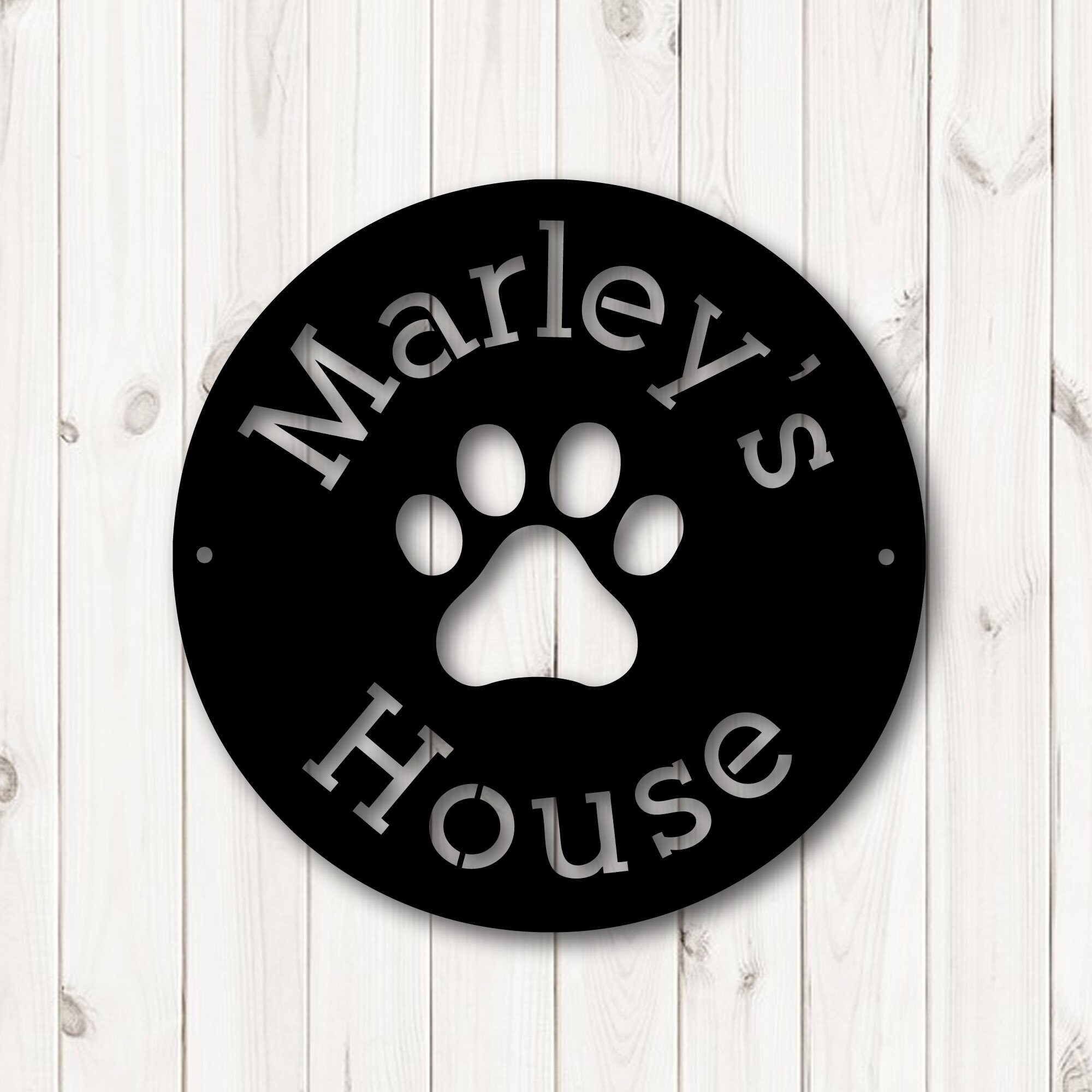 Metal Laser cut Dog Kennel Sign Dog House Plaque Dog House Etsy