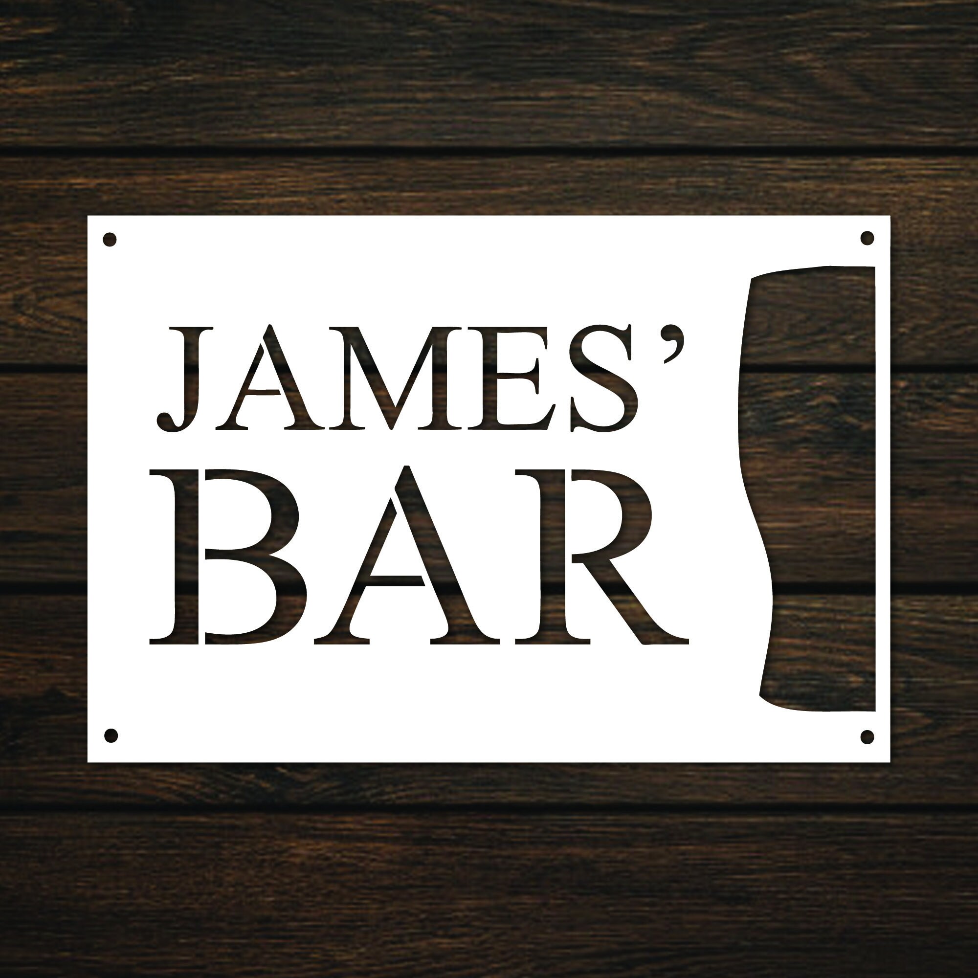 Custom Metal Bar Sign Laser cut Custom Indoor/outdoor Bar Etsy