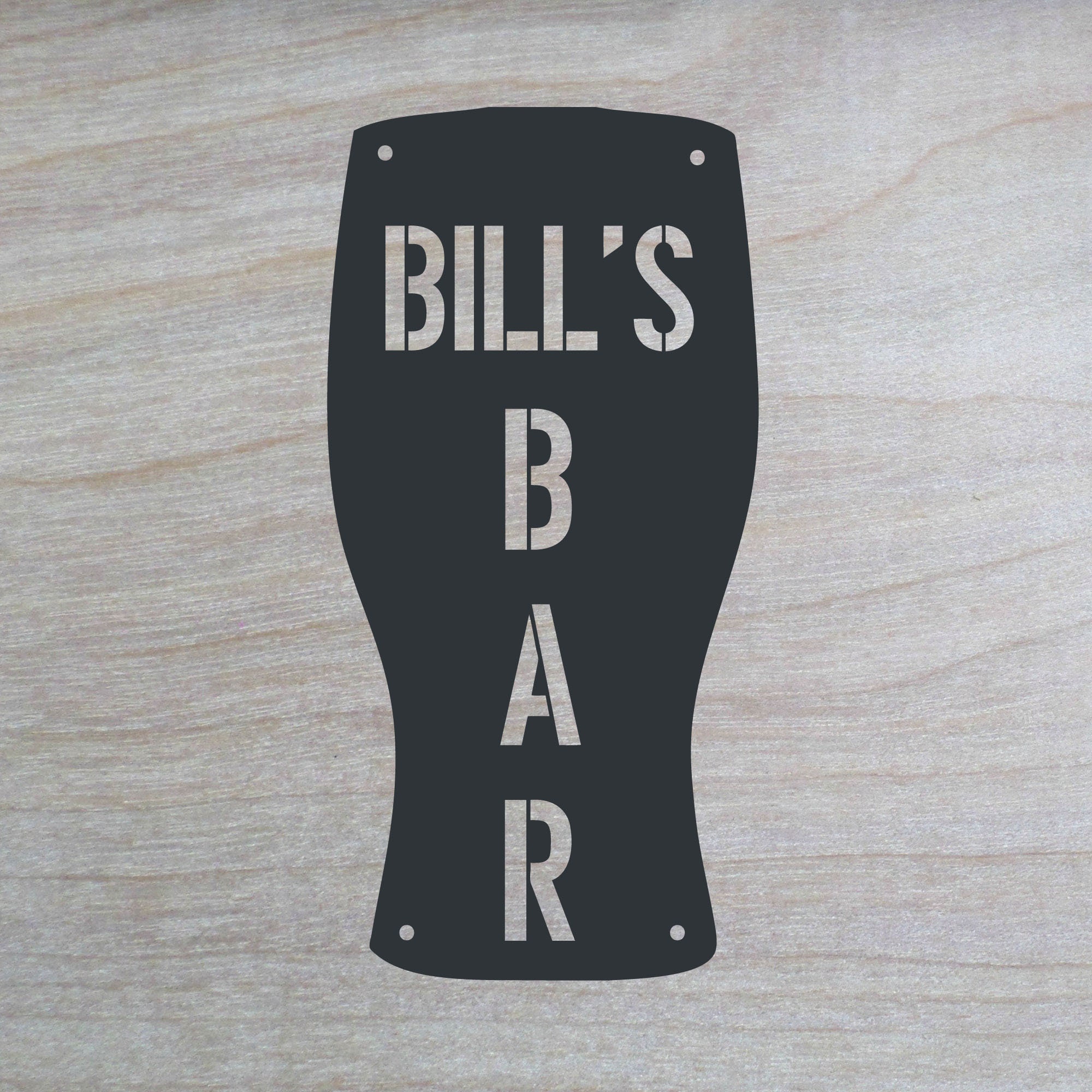 Custom Metal Bar Sign Laser cut Custom Indoor/outdoor Bar Etsy