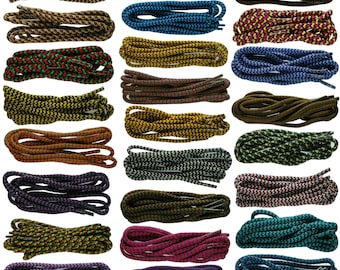 5mm Dogtooth Cord Pattern laces for Hiking & Walking Shoes