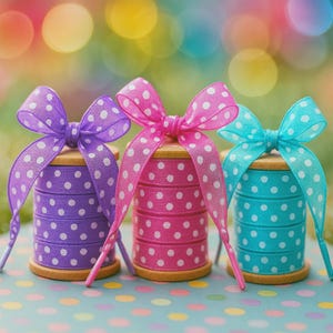 Paar veters: organza schoenveters met stippen: doorzichtige lintveters voor modieuze sneakers