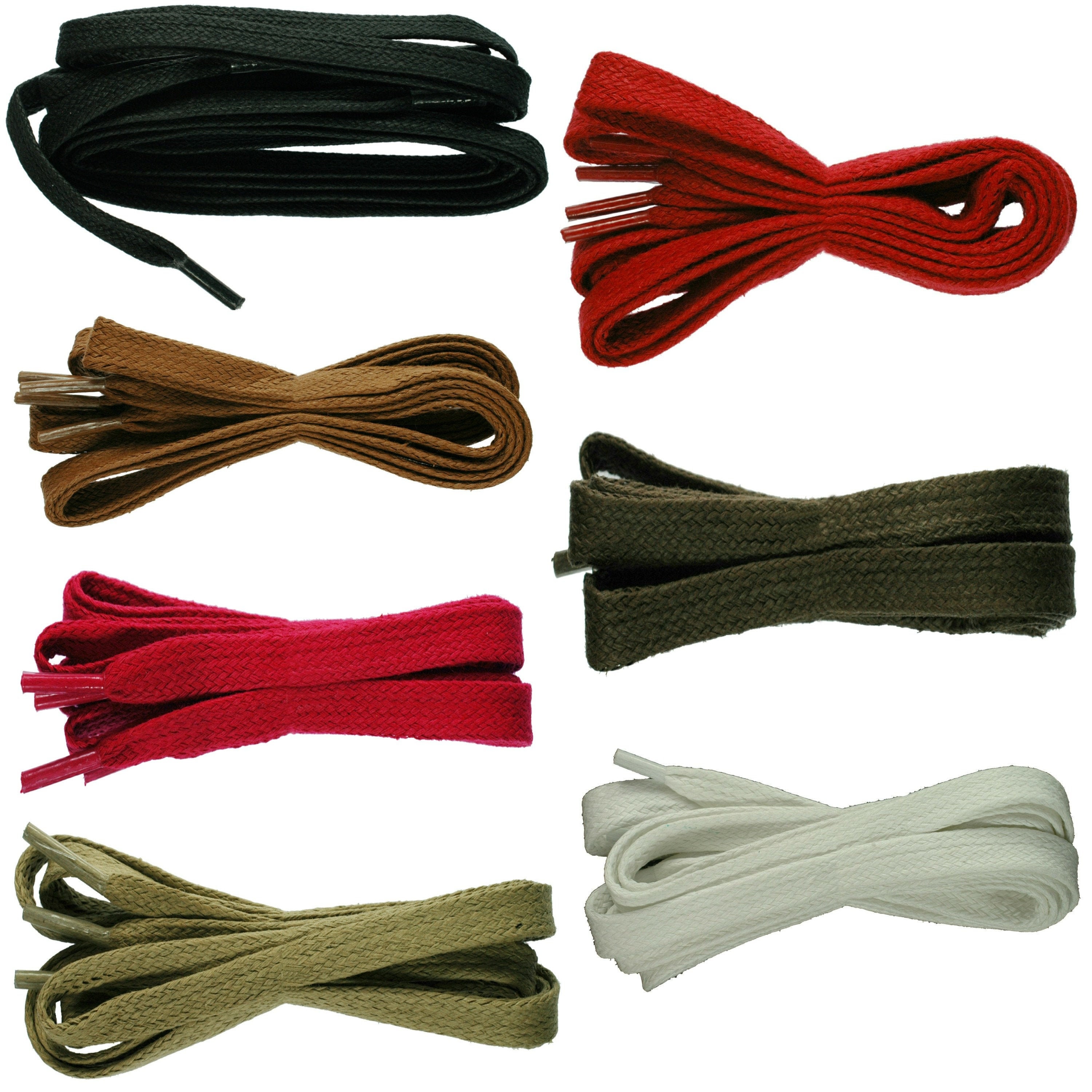 3mm Flat Cotton Waxed Cord 50m 5 Colors 