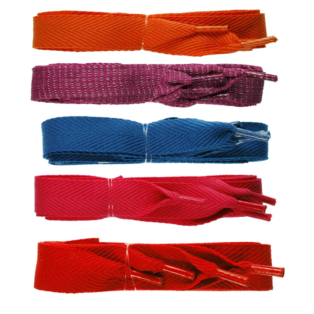 Variety Colour Flat 18mm Shoelaces for Fashion Trainers TZ Laces® Etsy