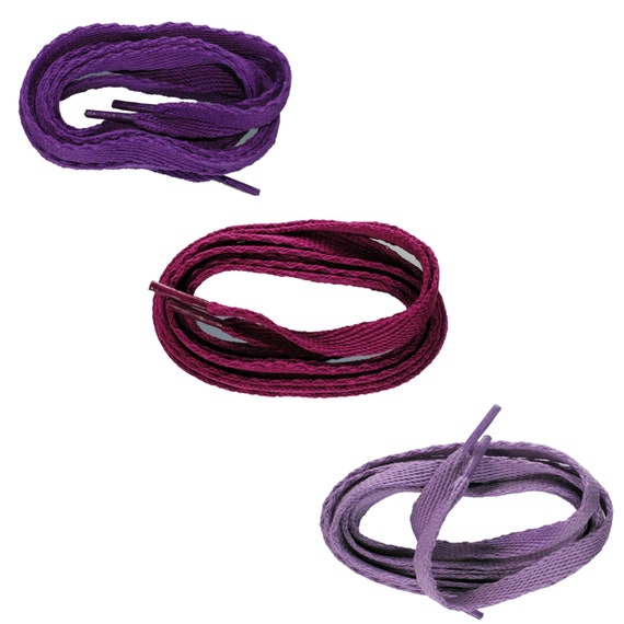 Purple hot sale flat laces