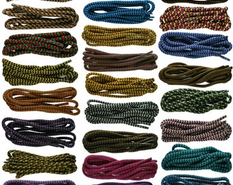 5mm Dogtooth Cord Pattern laces for Hiking & Walking Shoes