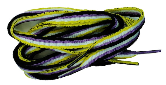 Shoelace Pair - Non Binary LGBTQ+ Shoelaces for PRIDE!