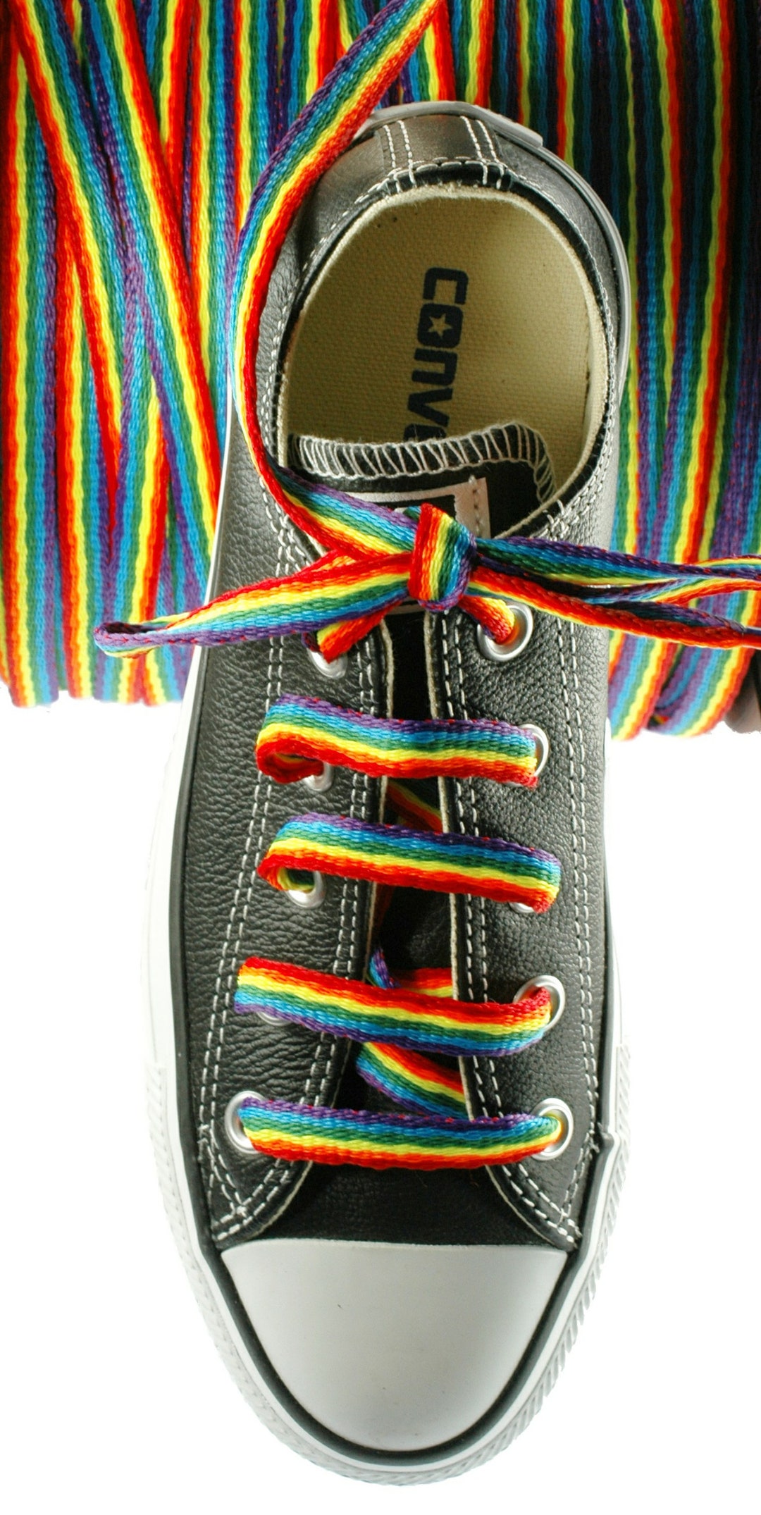 Beautiful view of Adjustable Rainbow Shoelaces For Expressive Sensory Play
