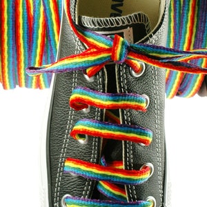 10 mm Regenbogen Flache Schnürsenkel