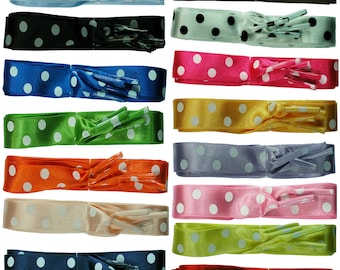 15mm Polka Dot Ribbon shoelaces TZ Laces®