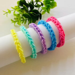 Loom bracelet rubber band bracelet rainbow 5 set  bracelet  for kids Girls