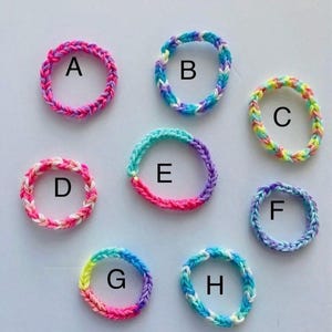 Loom rubber band bracelet rainbow bracelet  for kids Girls