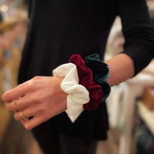 Soft Velvet Hair Scrunchies, Gift For Her, Hair Accessories, Scrunchies, Large Scrunchies
