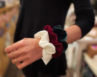 Soft Velvet Hair Scrunchies, Gift For Her, Hair Accessories, Scrunchies, Large Scrunchies