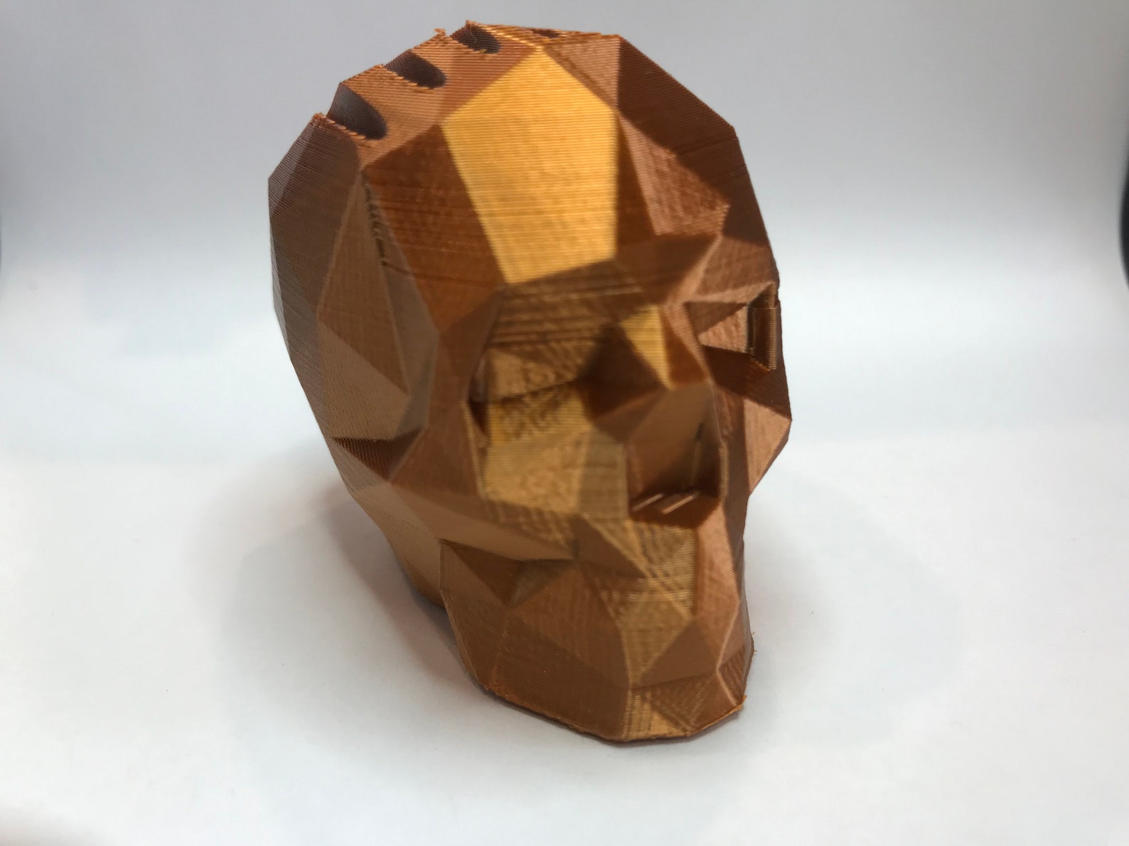 Skull Guitar Pick Holder low Poly / Angular 3D Printed Etsy