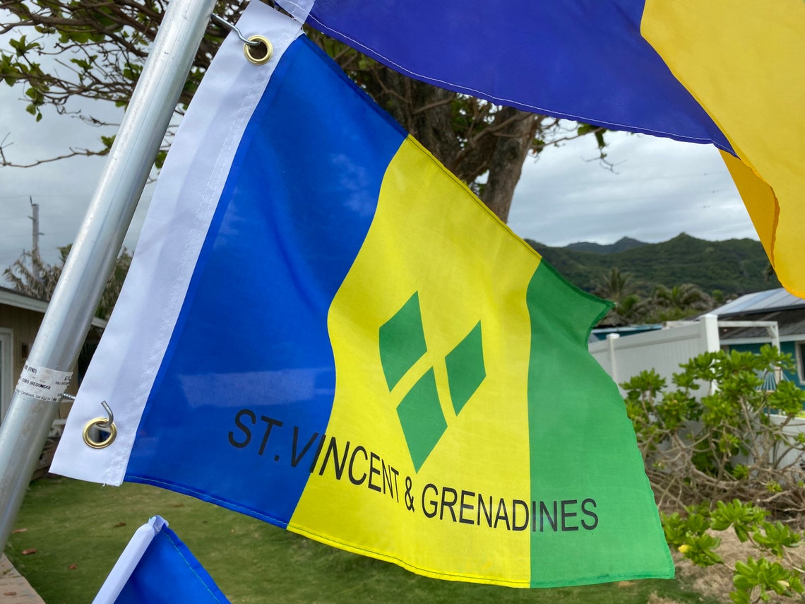 St. Vincent and the Grenadines Flag | Etsy