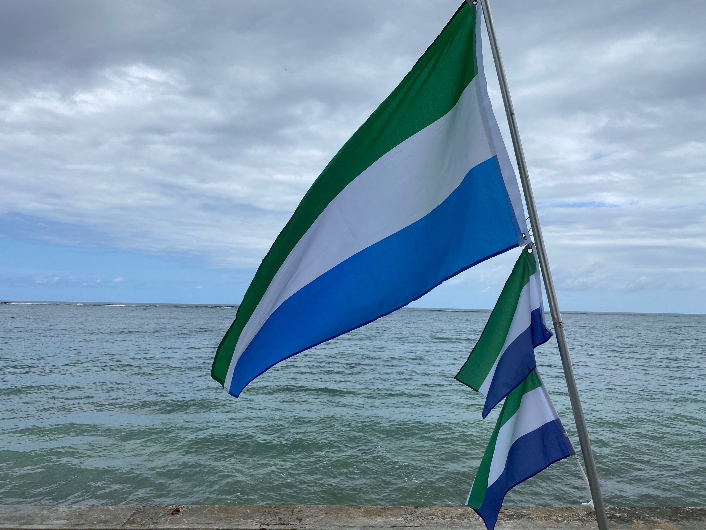 Sierra Leone Flag Cufflinks X2BOCF167 