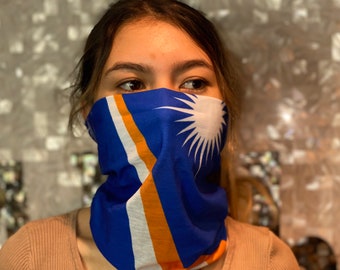 Marshall Island Face Mask, Neck Gaiter, Scarf, etc.