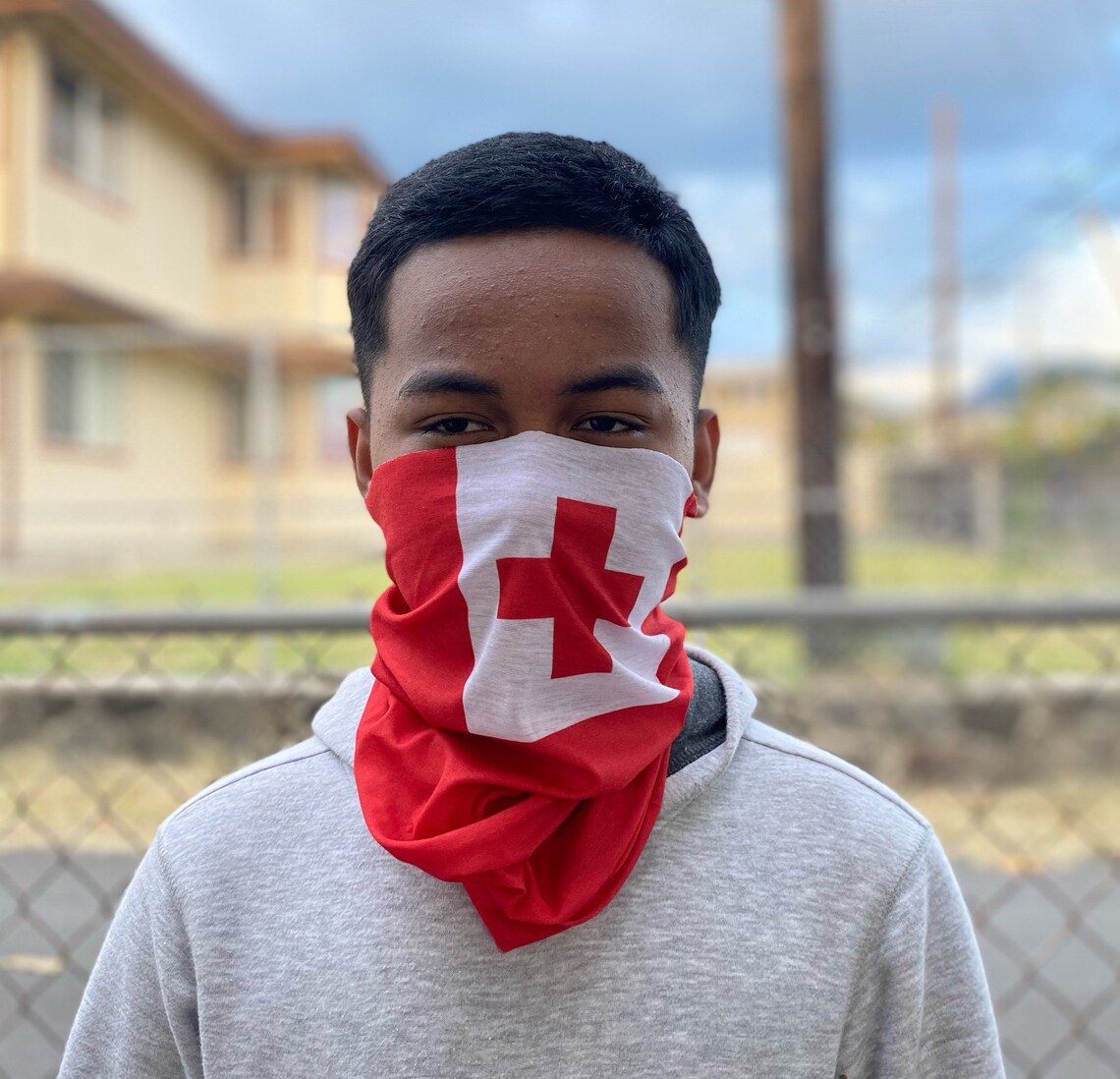 Tonga State Flag Face Mask Neck Gaiter Scarf Etc. Etsy