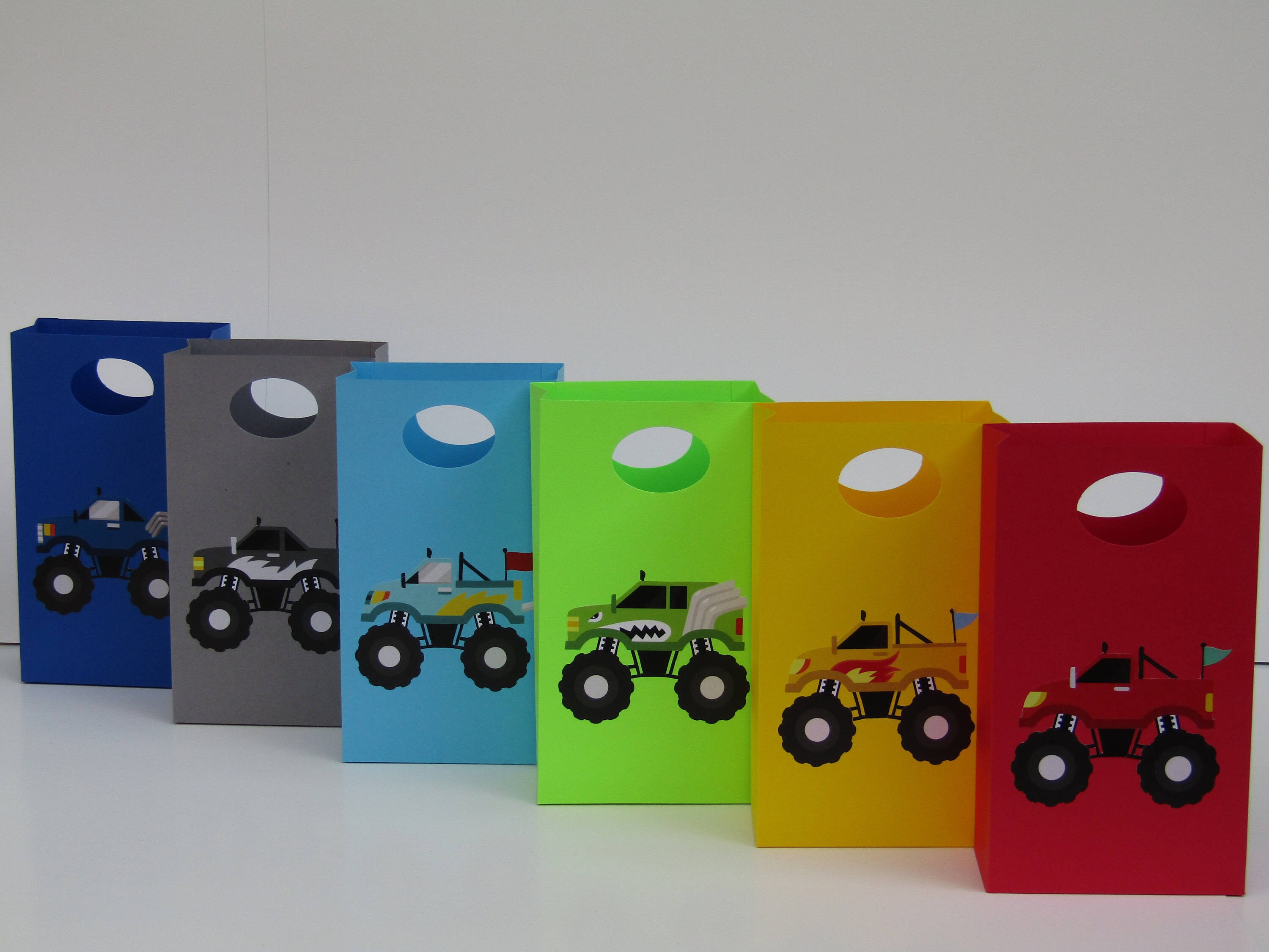 12 Monster Truck Party Favor Bag Truck Candy Bag/Treat Bag - Etsy