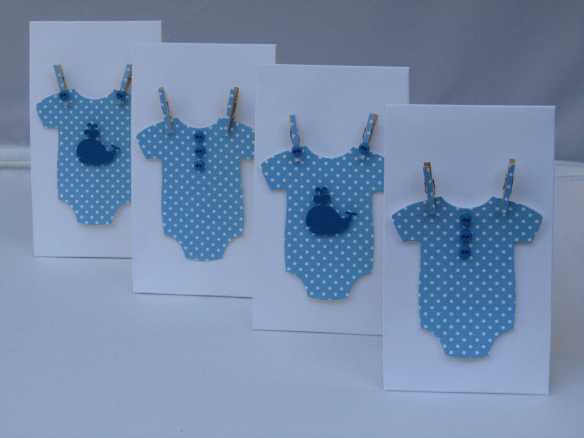 White Baby Shower Favors Bags blue Polka Dots / Blue Whale Etsy