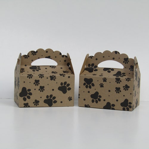 10 Kraft Brown Dog Treat Bag Brown Paper Bagsbone Treat Etsy