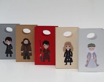 10 Wizards Party Favor Bag - Candy /Treat Bag - Magic Gift Bag– Magic Boy/Girls Birthday- Wizard School Favor Bag