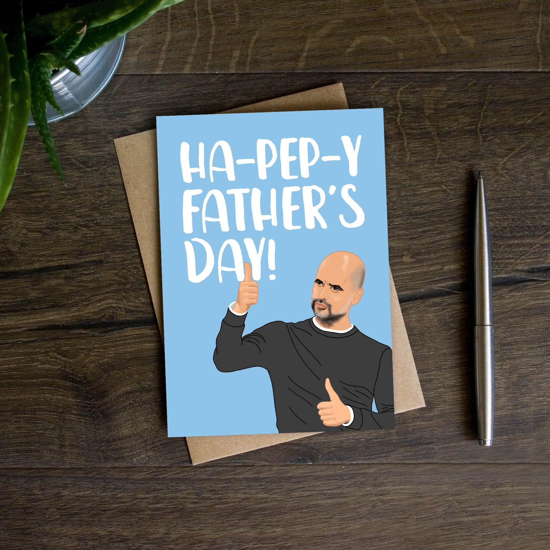 Handmade Stepdad Father’s Day Card ‘Man U Are The Best Stepdad’ Football Sport 