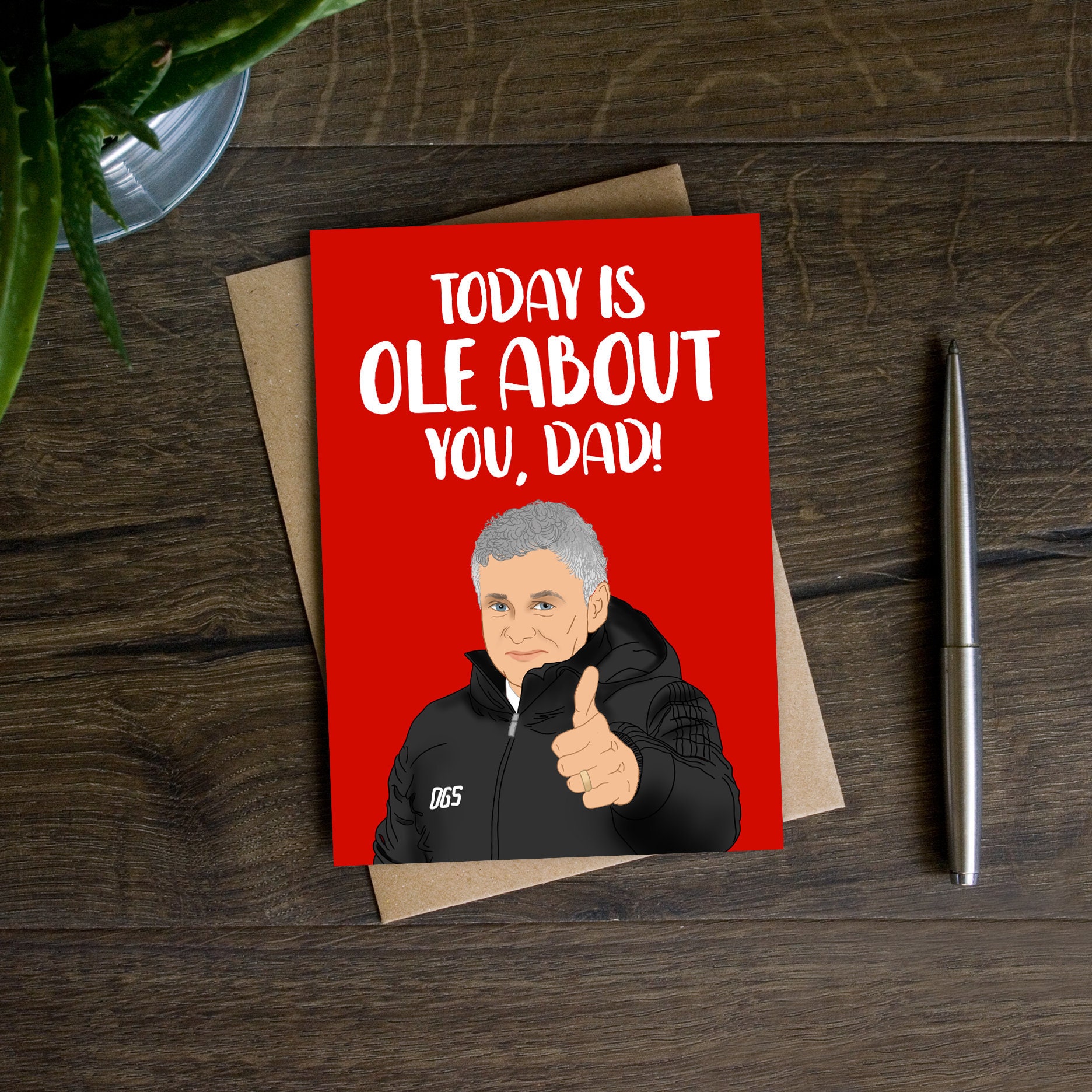 Manchester United Father's Day Card, Man Utd Football Card for Da…