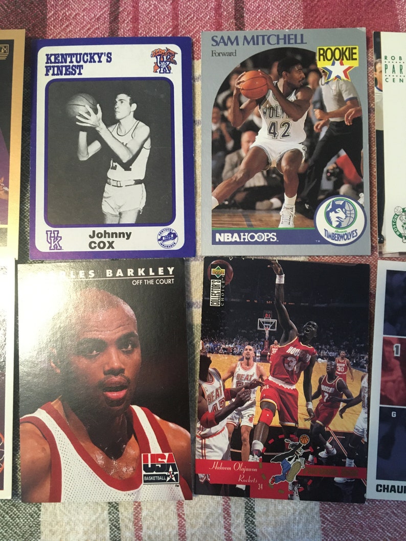NBA Basketball Cards from the 90s Etsy
