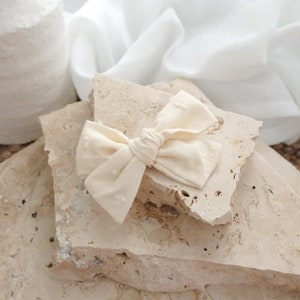 Baby Infant Girl Toddler, Hair Bows, Bow Clip, Baby Girl Gift, Hair Clip, Cream Spot