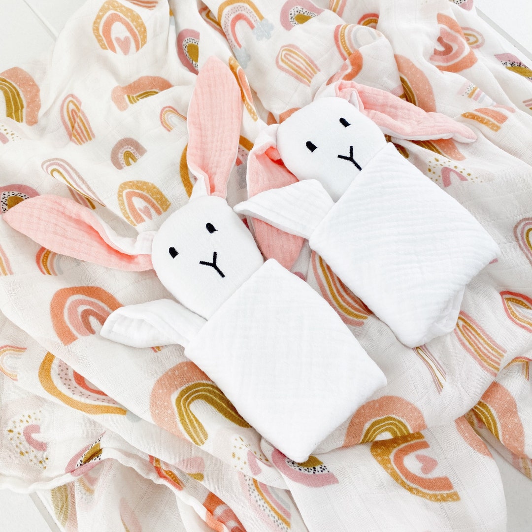 Baby Comforter Bunny Baby Comforter Rabbit Comforter Floppy Etsy