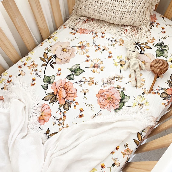 cot sheets floral