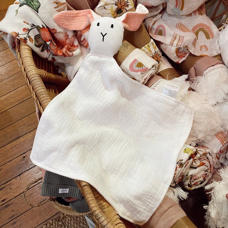 Baby Comforter Bunny Baby Comforter Rabbit Comforter Floppy Etsy