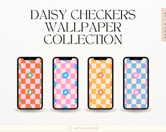 iPhone Wallpaper Bundle | Aesthetic Wallpaper | iPhone Wallpaper Collection | Daisy Checkers Wallpaper Set