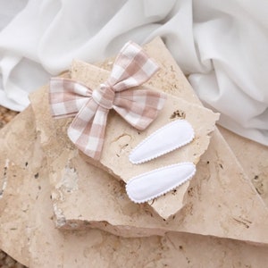 Baby Infant Girl Toddler, Hair Bows, Bow Clip, Baby Girl Gift, Hair Clip, Gingham